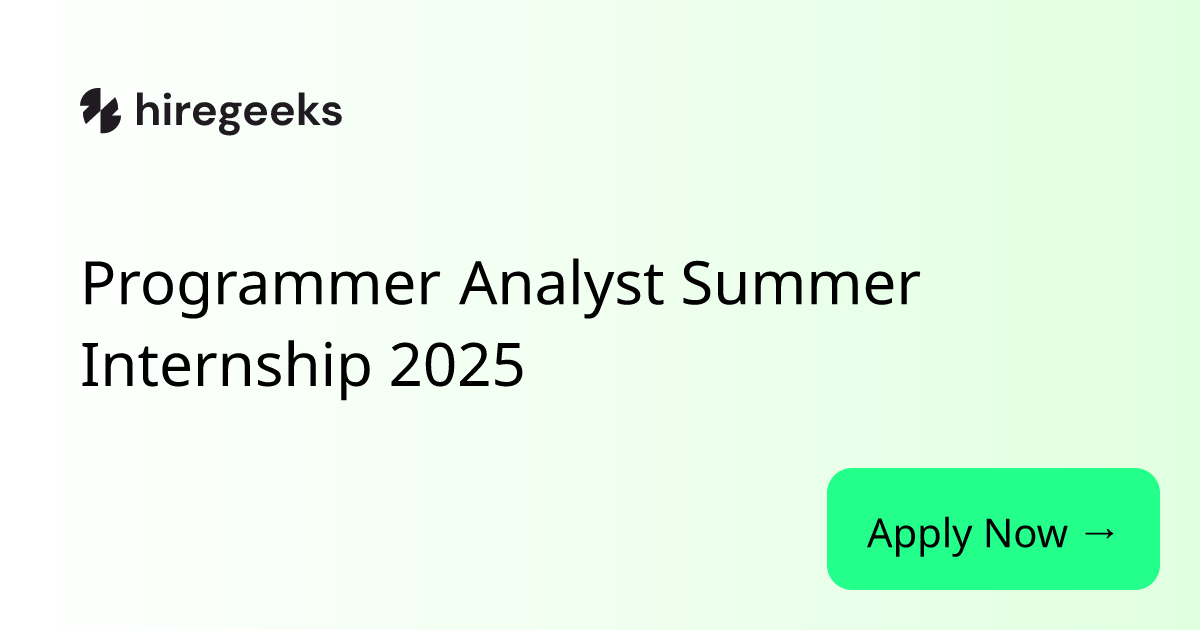 Programmer Analyst Summer Internship 2025 at Amazon Hiregeeks